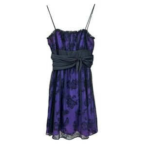 Blondie Nites Dress Womens 3 Purple Black Fairy Grunge Whimsigoth Y2K HOCO Party